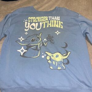 Kids Blue Graphic Sweatshirt